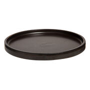 Black ceramic starter plate